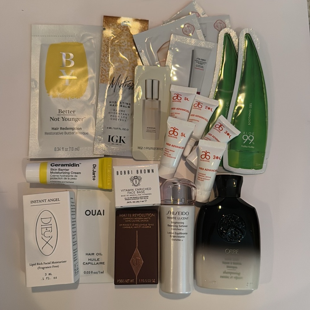 NEW skincare/cosmetic/body/hair sample/travel bundle (#25Q)